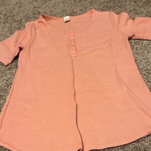 7th Ray Coral Button Down Kids Shirt